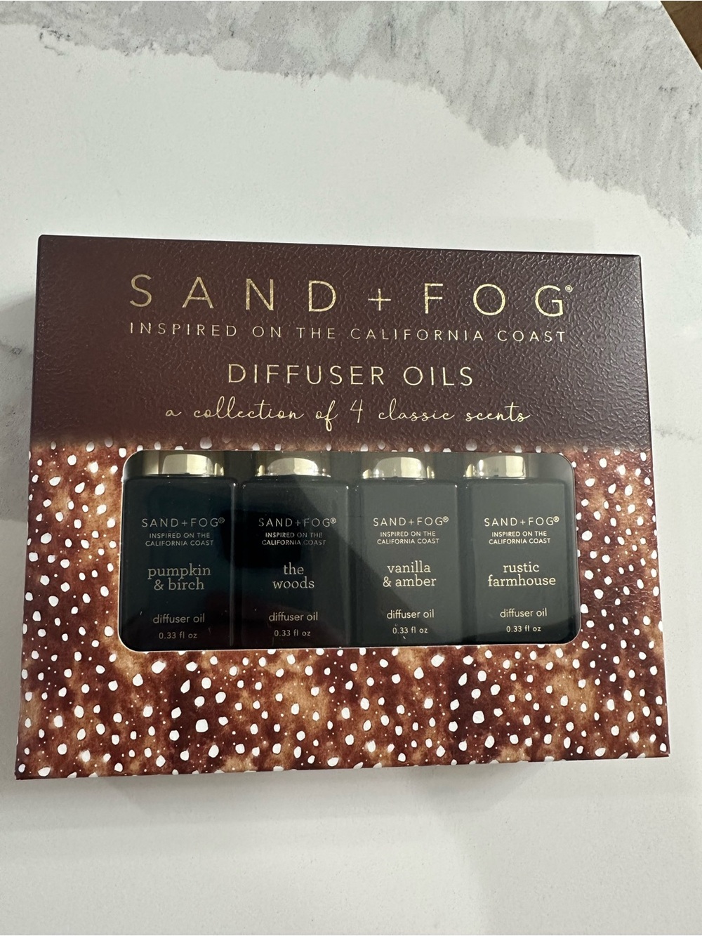 SAND+FOG Brown Diffuser Oils Set - 4 Scents